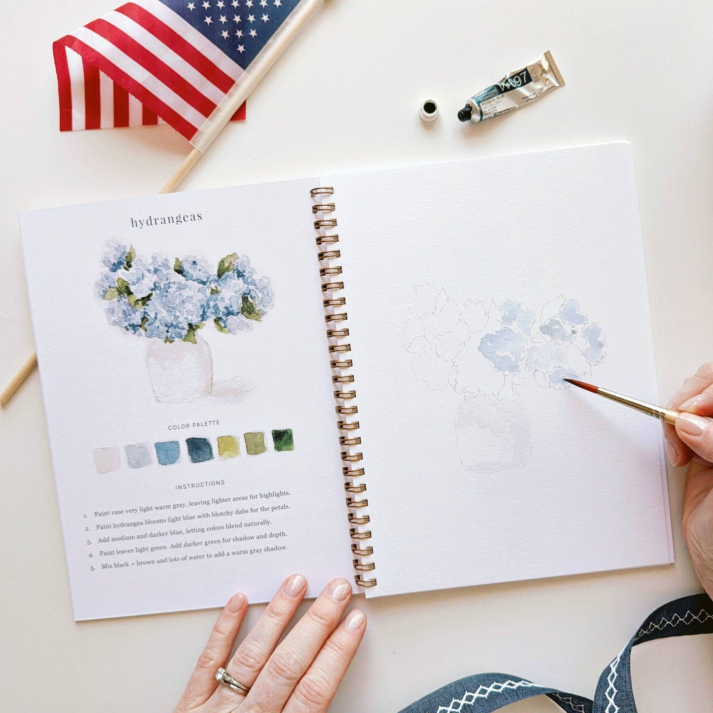 Americana watercolor workbook