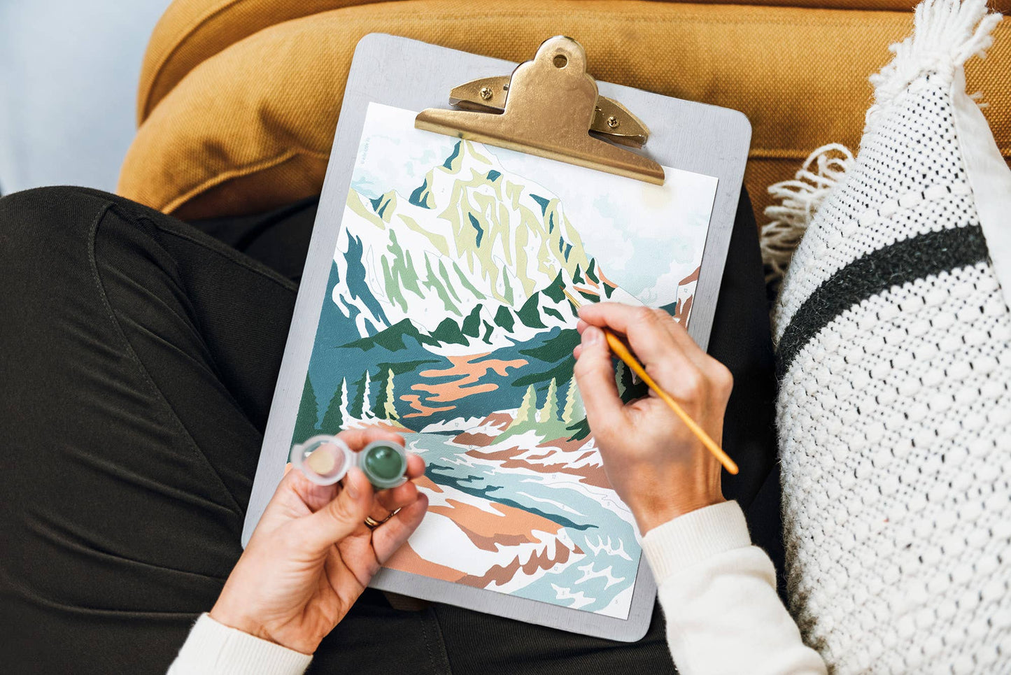 Mountainscape Paint-by-Number Kit