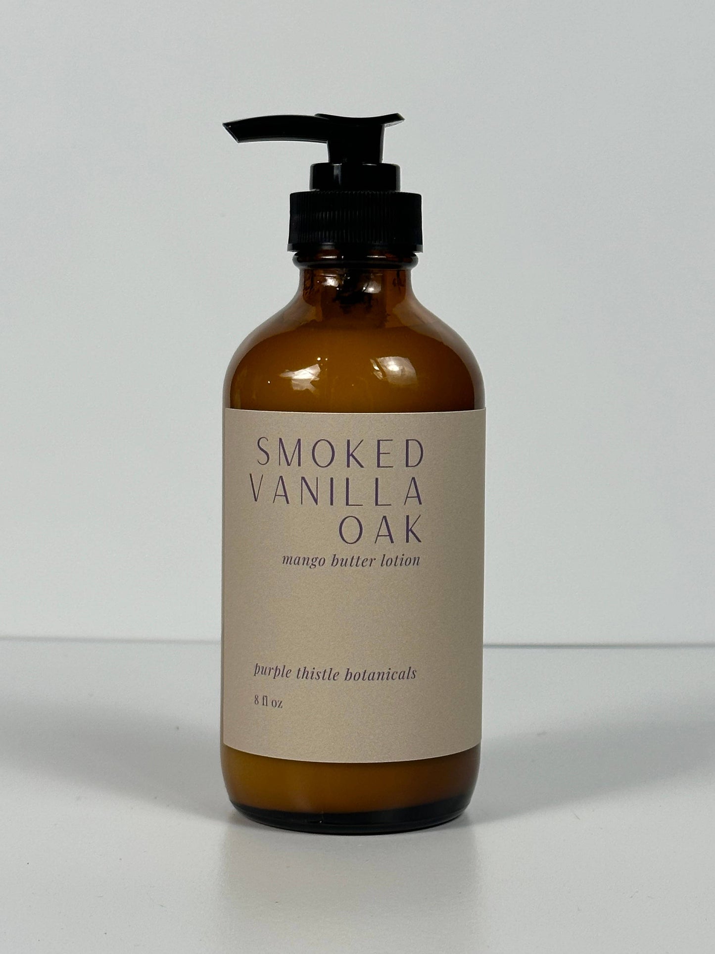 Smoked Vanilla Oak Mango Butter Lotion: Full - Purple Thistle Botanicals