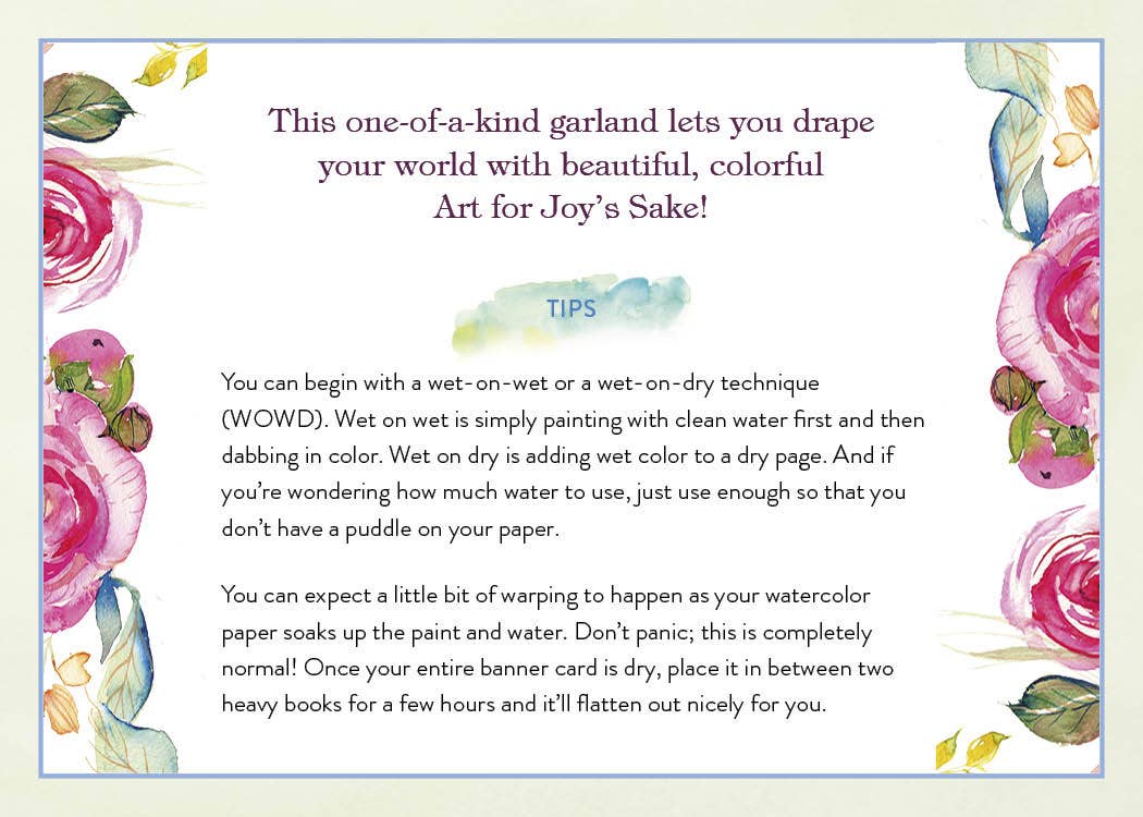 Paint-Your-Own Watercolor Garland