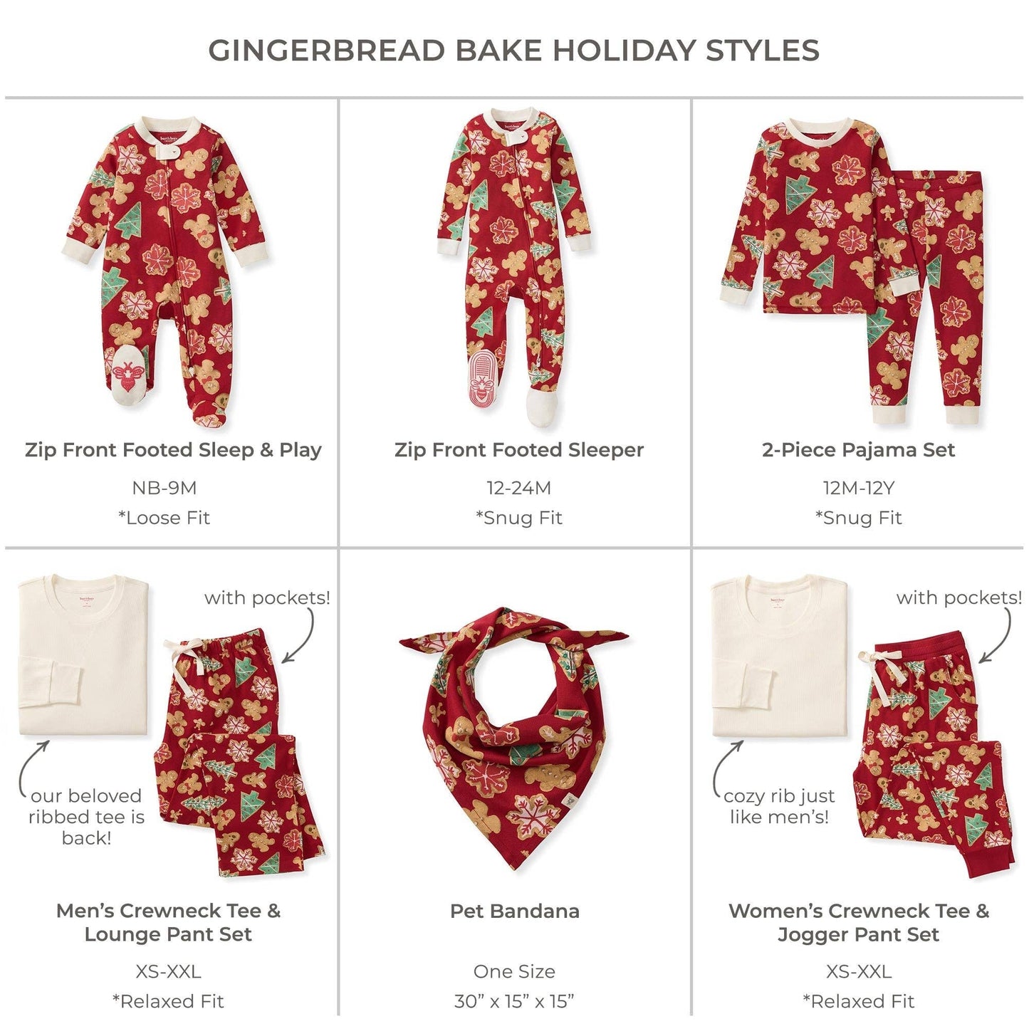 Gingerbread Bake Matching Family Pajamas
: 24M