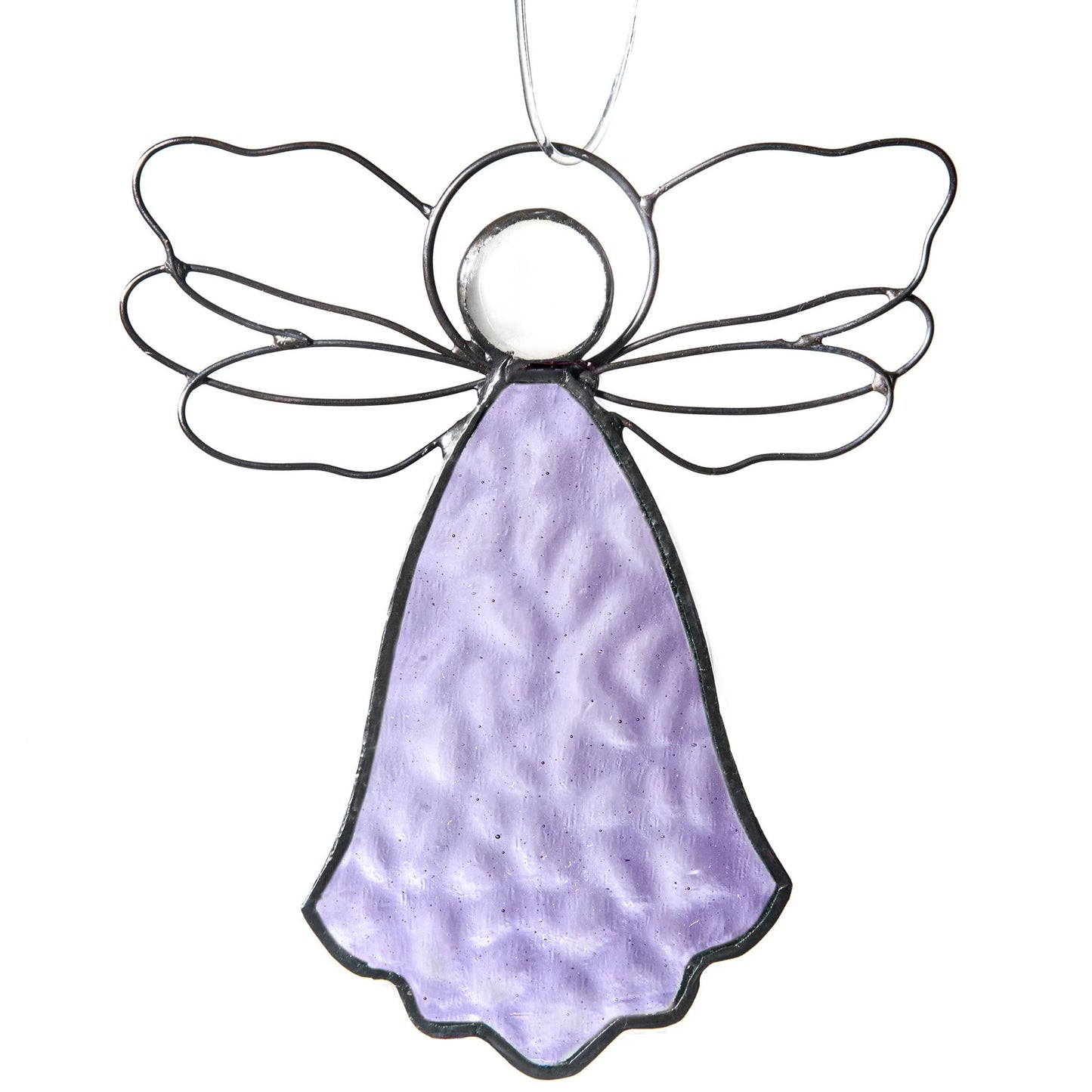 Angel Ornammas Orn 303: Purple - J Devlin Glass Art & Bert Anderson Collection