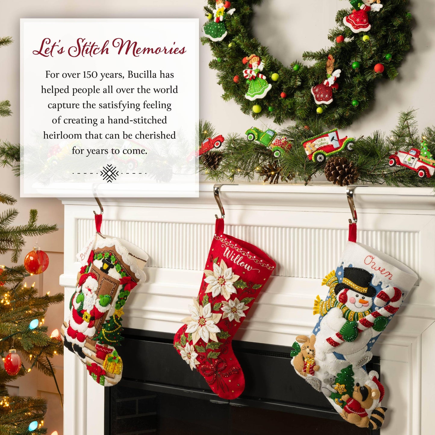 Bucilla Christmas Angels Felt Ornaments Set of 6 - Plaid Crafts