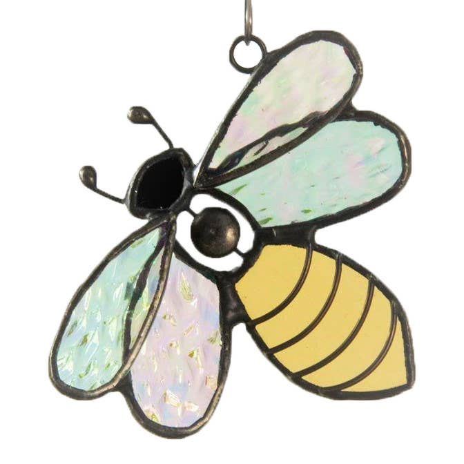 Bee Ornament Window Sun Catcher Stained Glass Orn 175