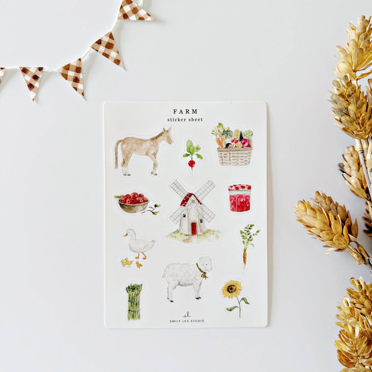 Farm sticker sheets