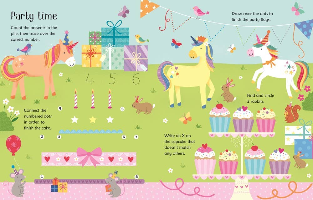 Wipe-Clean Unicorn Activities : Usborne - HarperCollins
