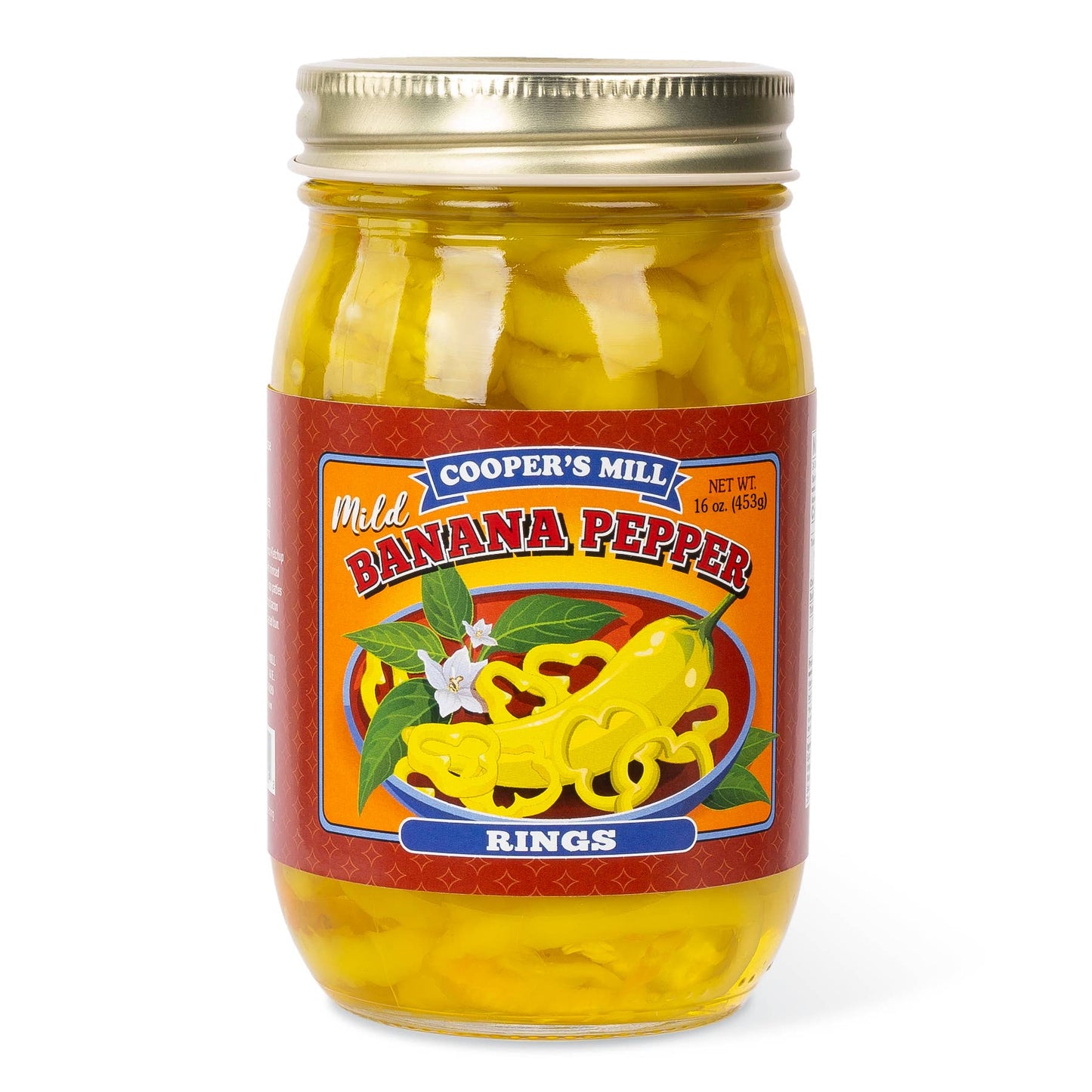 Mild Banana Pepper Rings - Pint