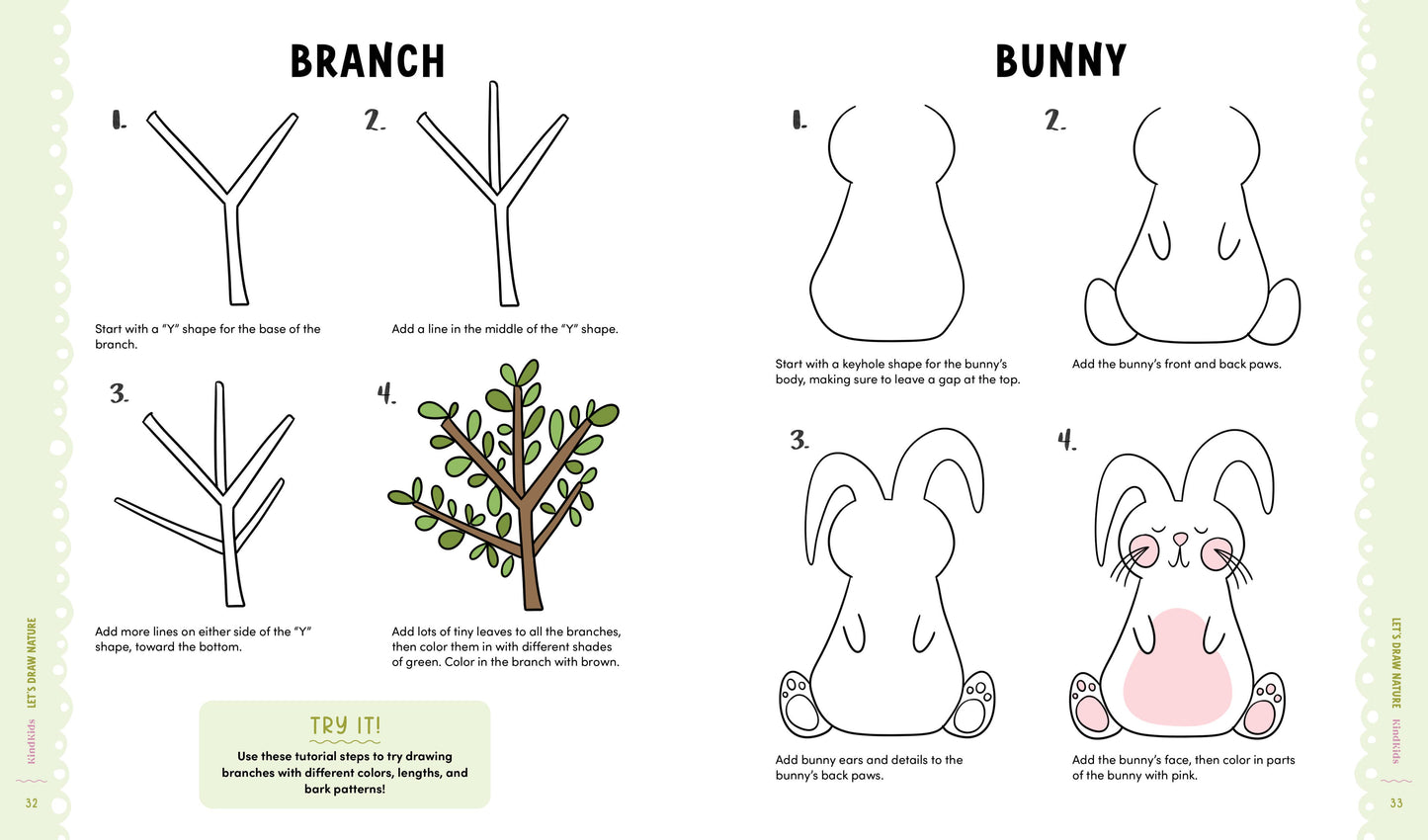 KindKids Let's Draw Nature: 100 Simple Drawing Lessons