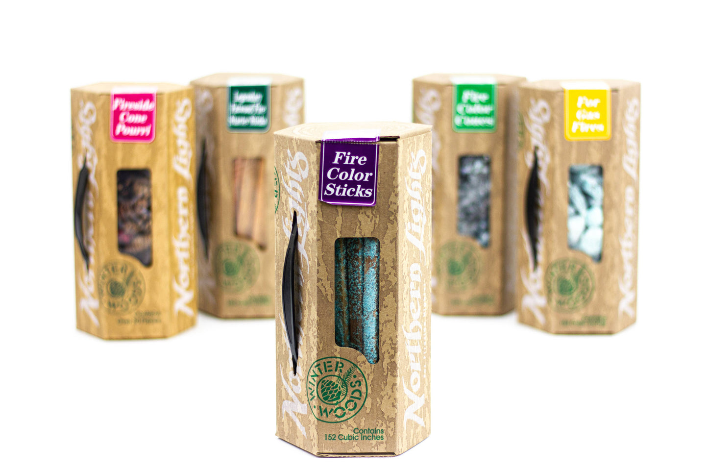 Northern Lights - Fire Color Sticks - Winter Woods