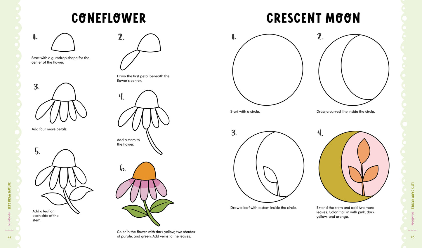 KindKids Let's Draw Nature: 100 Simple Drawing Lessons