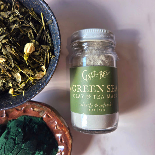 Green Sea Clay Face Mask: Single Green Clay