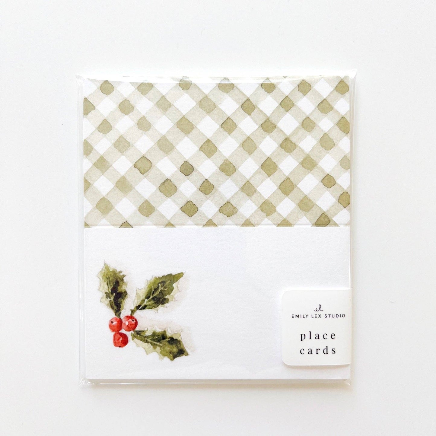 Holly berry place cards