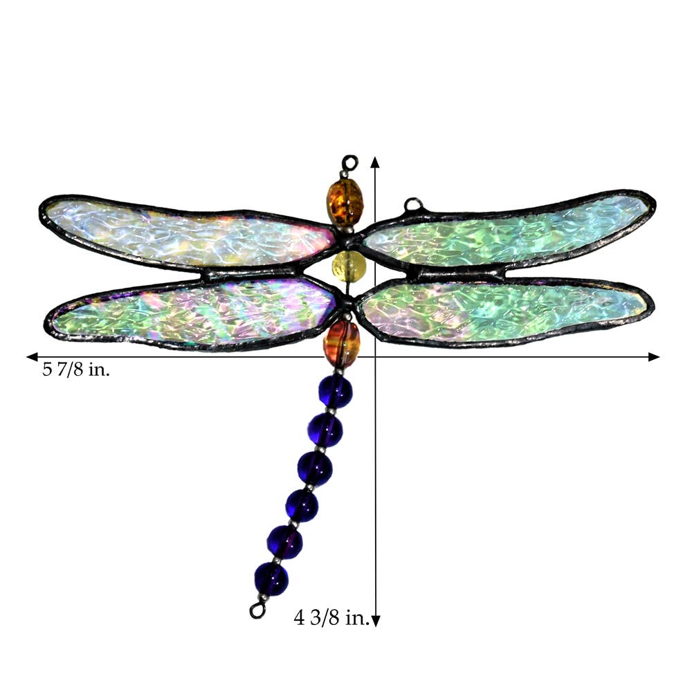 Stained Glass Dragonfly Suncatcher Ornament J Devlin Orn 112