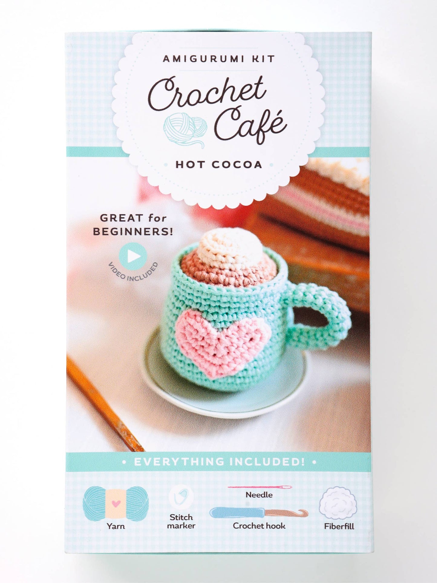 Crochet Café Amigurumi Kit Hot Cocoa - Schiffer Publishing