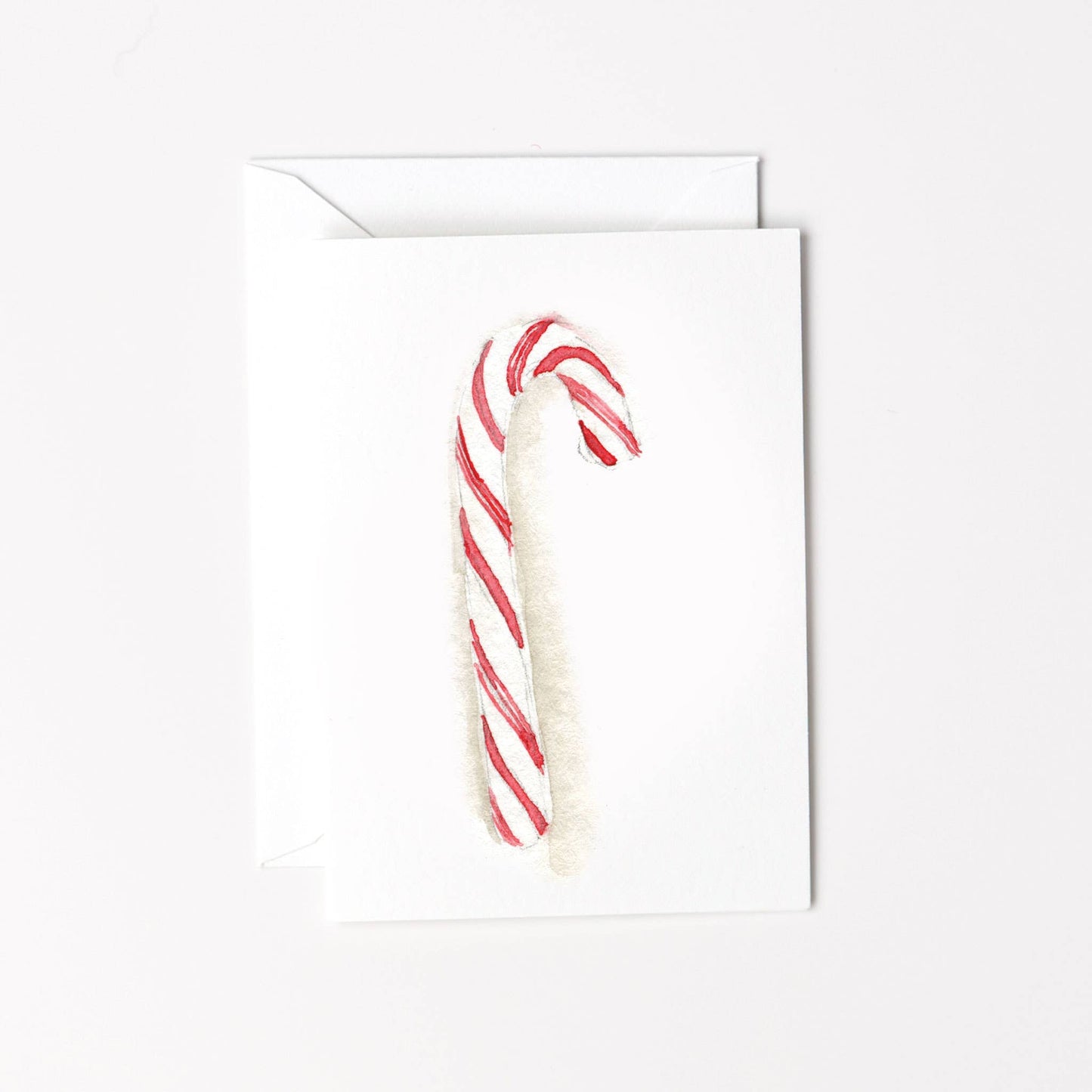 Candy cane mini notecard