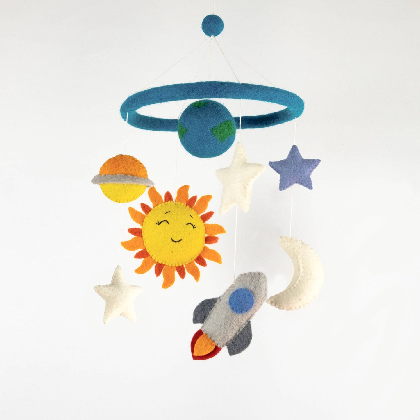 Baby Mobile - Planets and Space - Nursery Decor - The Winding Road