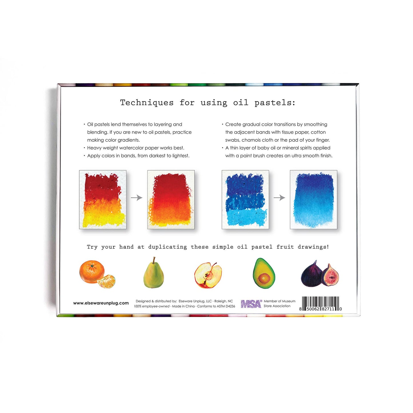 Oil Pastels - Talc-Free - 24 Non-Toxic Colors