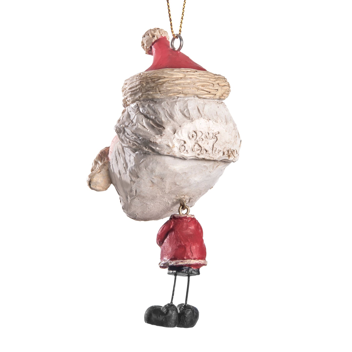 Santa Ornament With Rough Beard By Bert Anderson | Bac 019