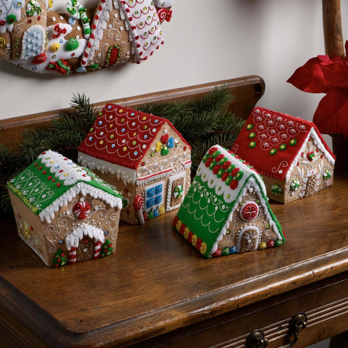 Bucilla Gingerbread Houses 3D Felt