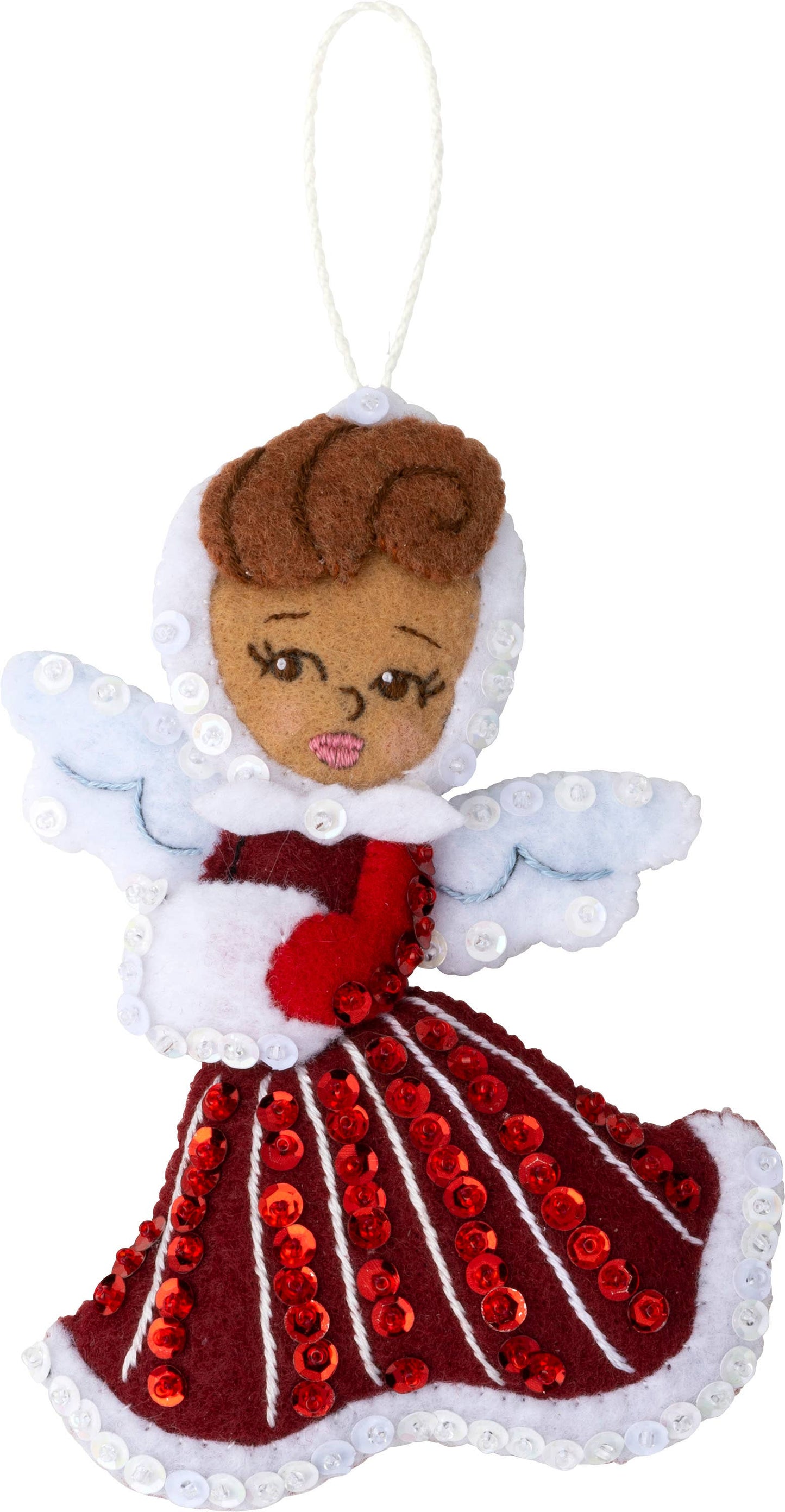 Bucilla Christmas Angels Felt Ornaments Set of 6