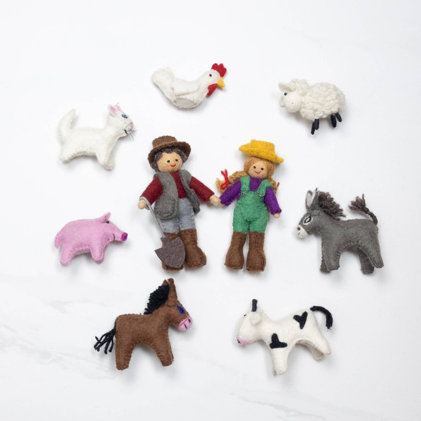 Finger Puppets - Red Barn Farmhouse Set - The Winding Road