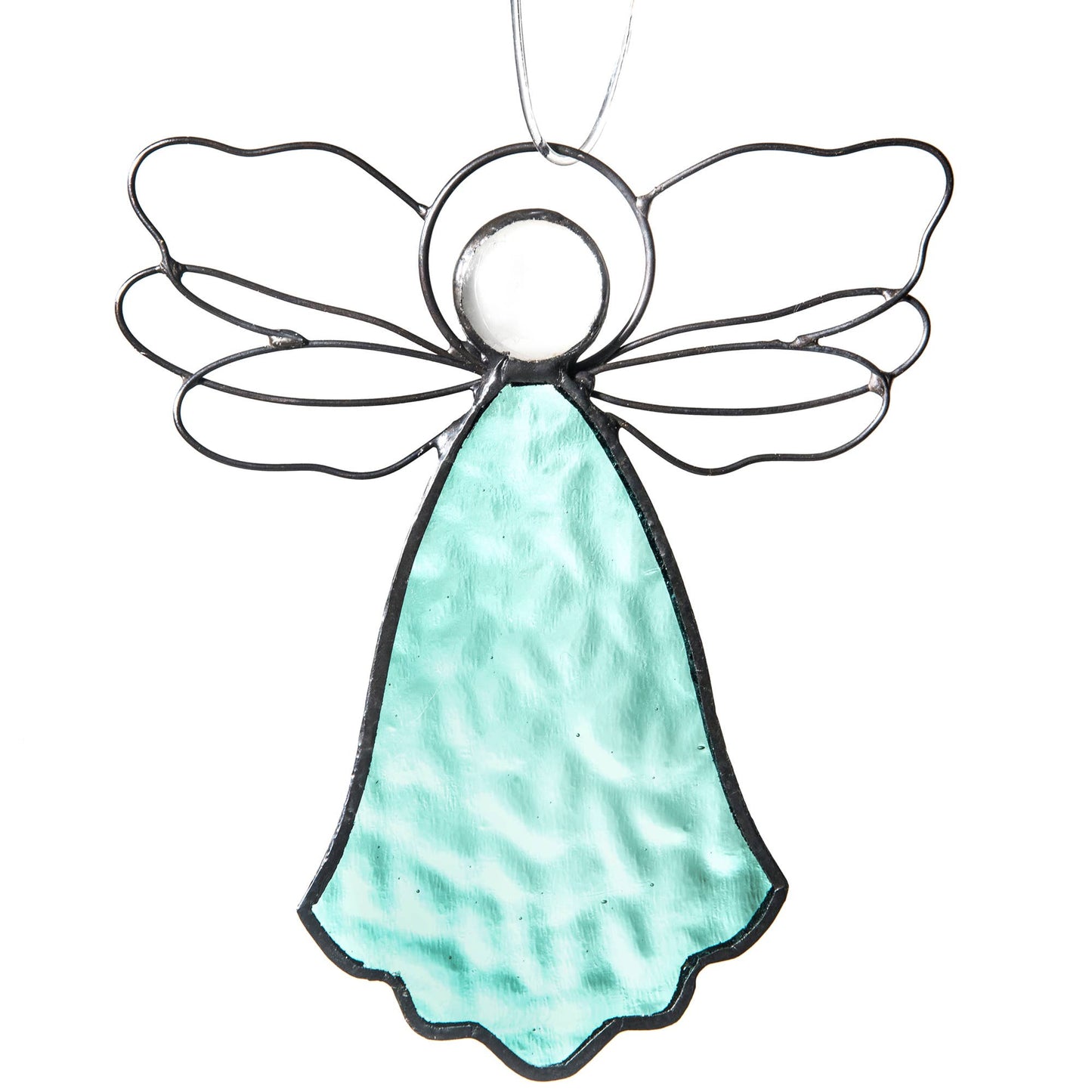 Angel Ornament Sun Catcher Stained Glass Christmas Orn 303: Purple