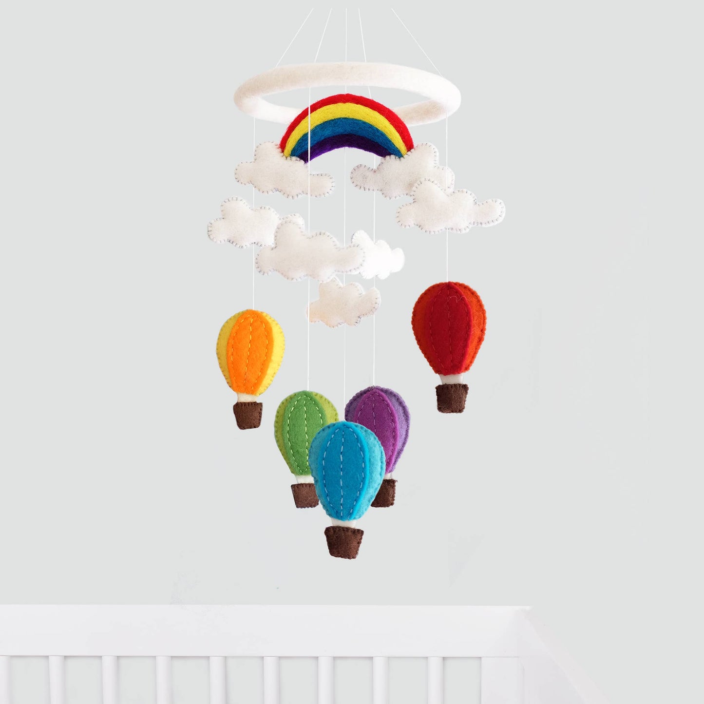 Baby Mobile - Hot Air Balloon - Nursery Decor - The Winding Road