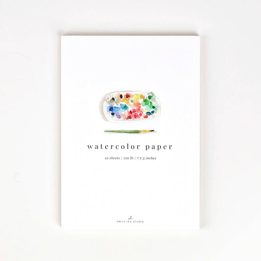Watercolor paper: 8.5x11 - emily lex studio