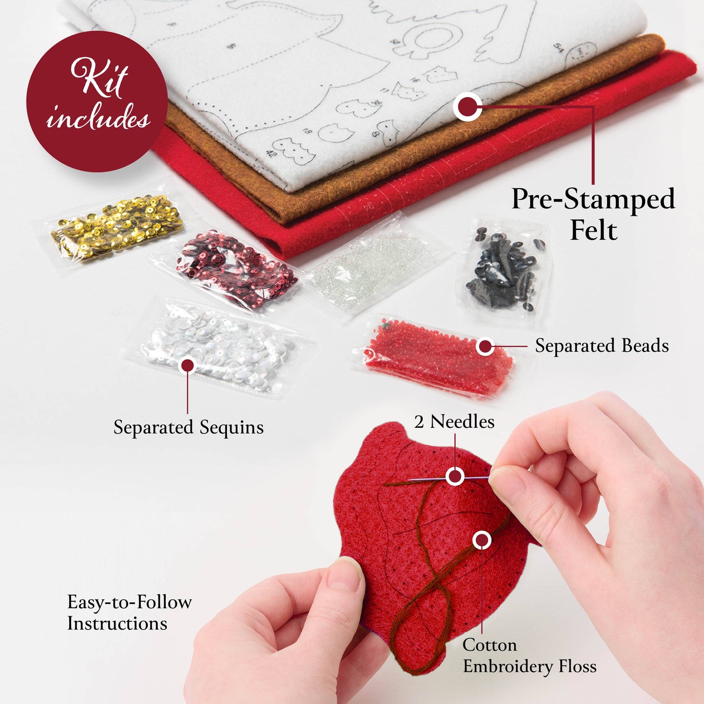 Bucilla Gingerbread Houses 3D Felt