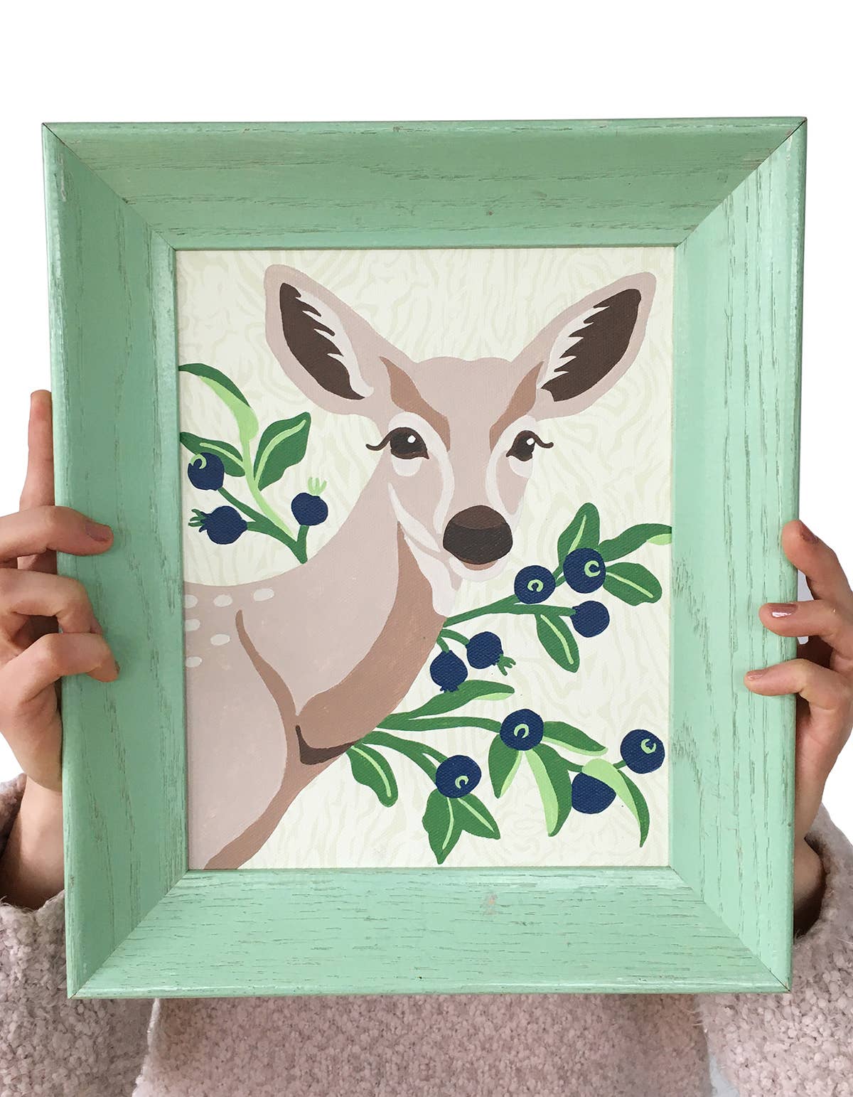 Deer with Huckleberries Paint-by-Number Kit