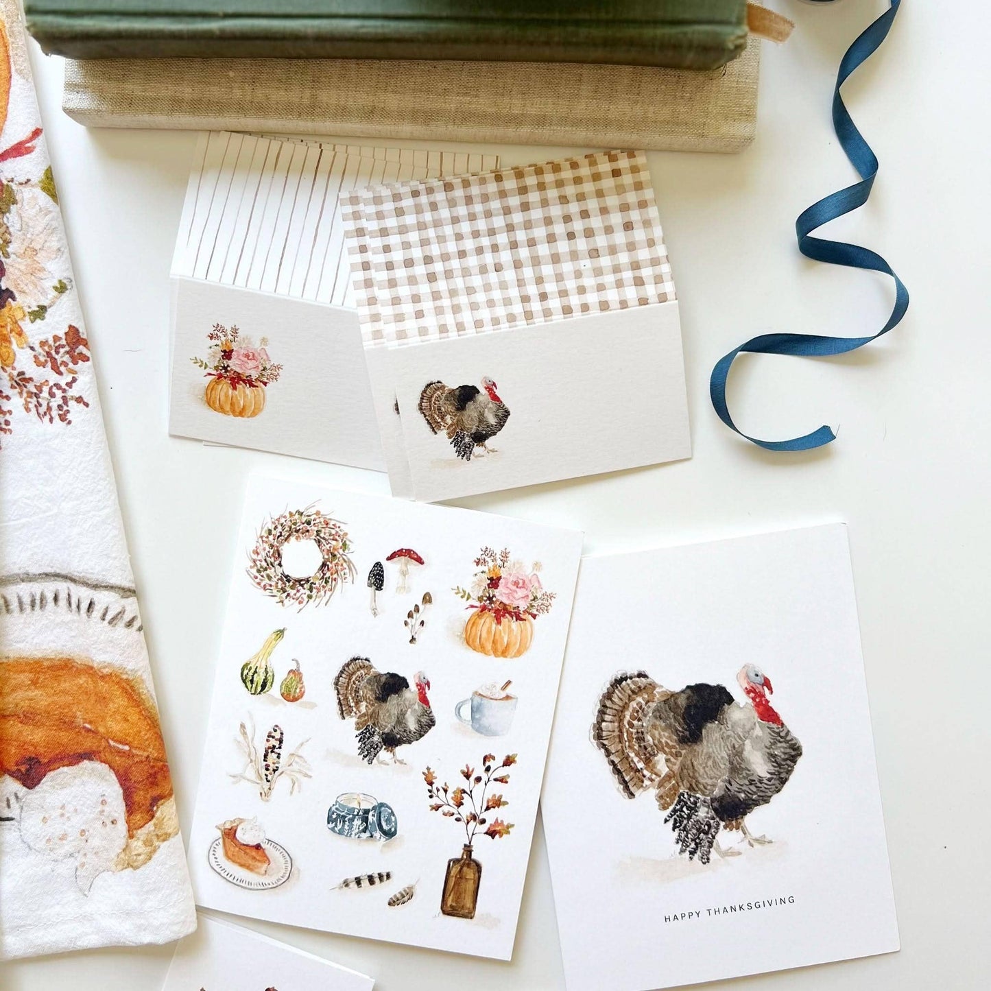 Thanksgiving turkey greeting card