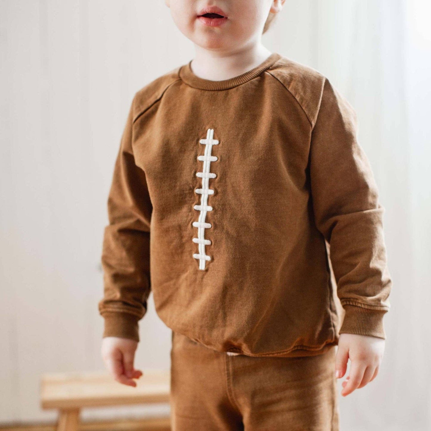 Acid Wash Football Infant Sweatshirt Set
: Hunter / 18 Months