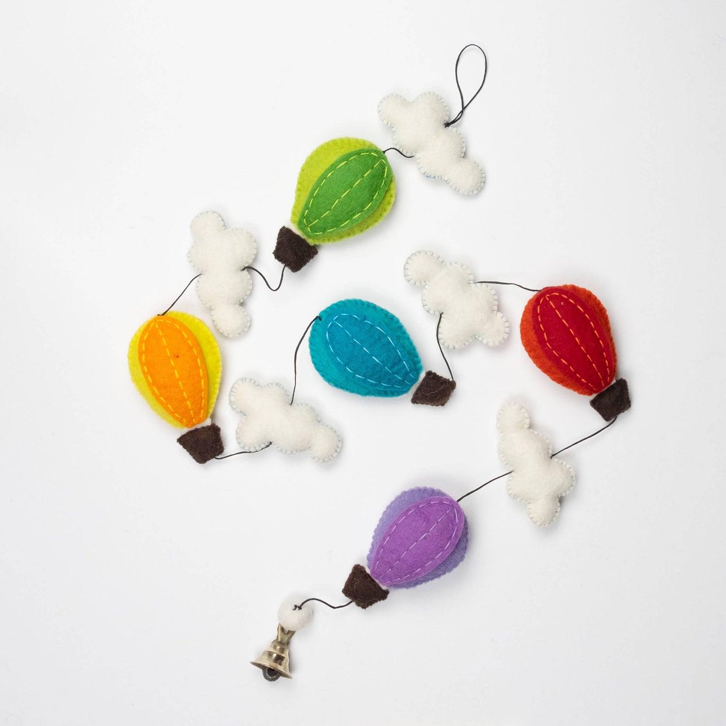 Garland - Felt Hot Air Balloon - The Winding Road