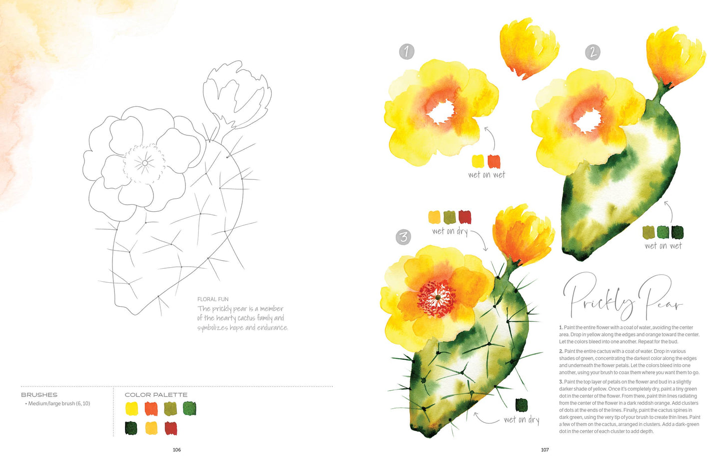 Watercolor the Easy Way Flowers - Schiffer Publishing