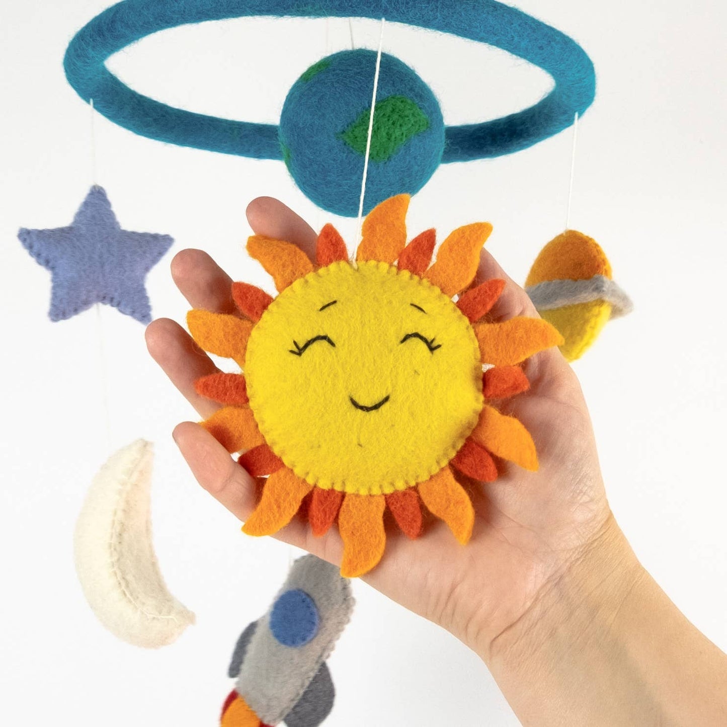 Baby Mobile - Planets and Space - Nursery Decor - The Winding Road