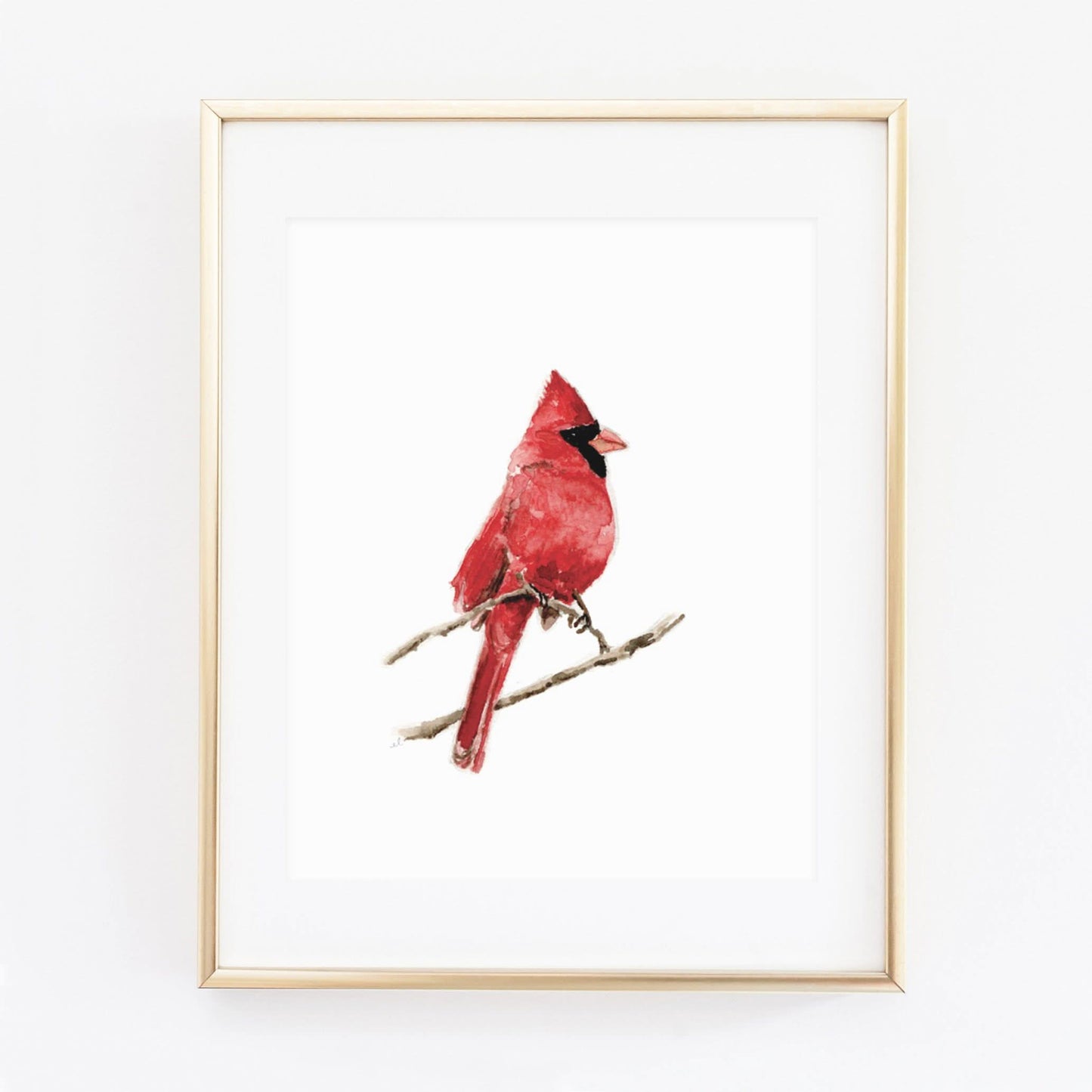 Cardinal art print: 8x10