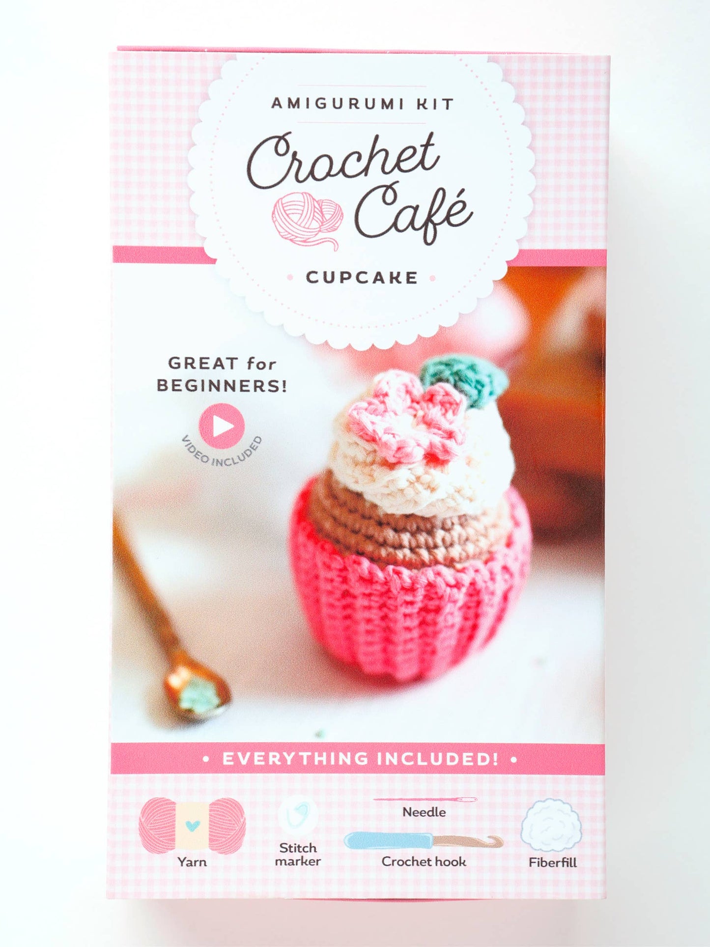 Crochet Café Amigurumi Kit Cupcake - Schiffer Publishing