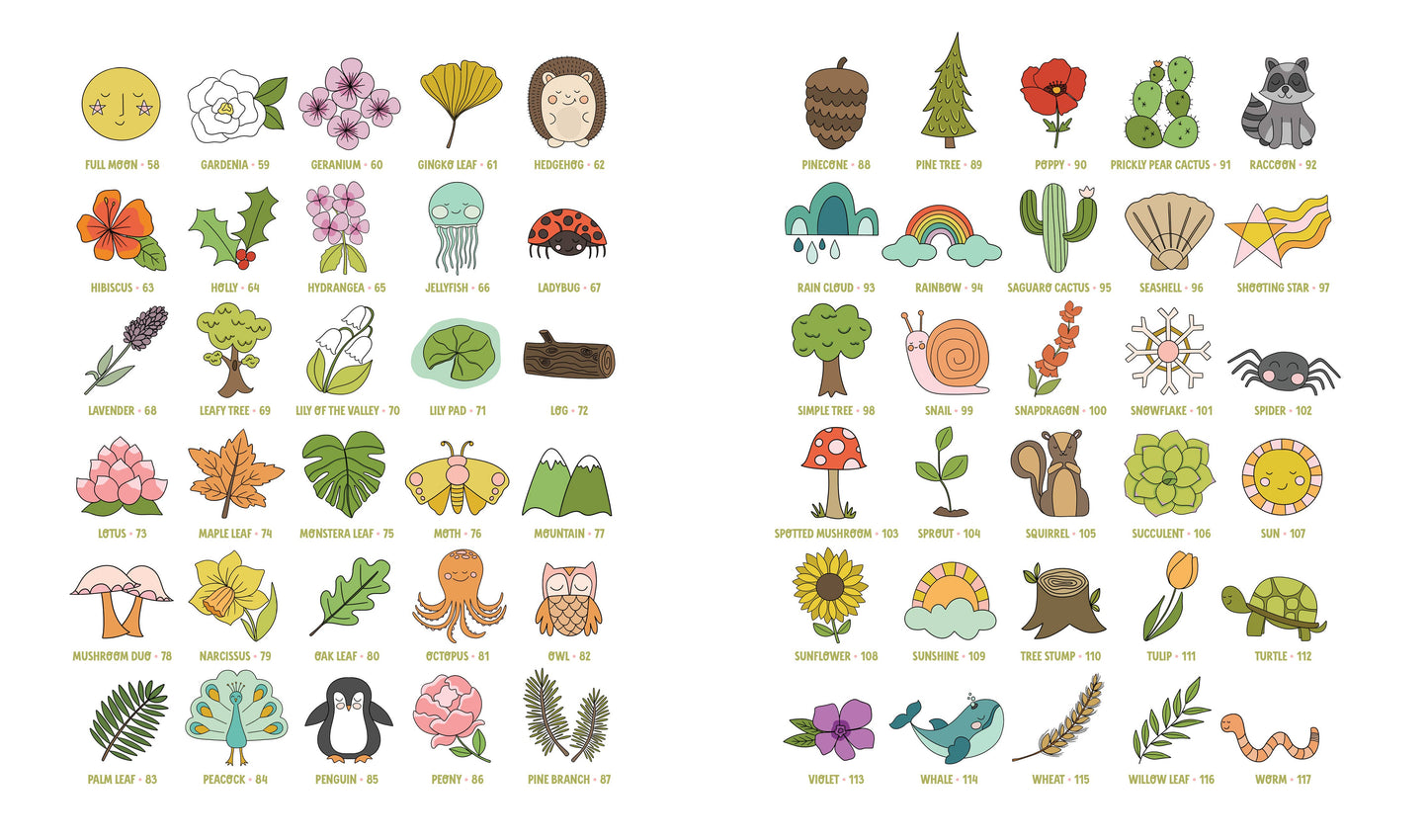 KindKids Let's Draw Nature: 100 Simple Drawing Lessons