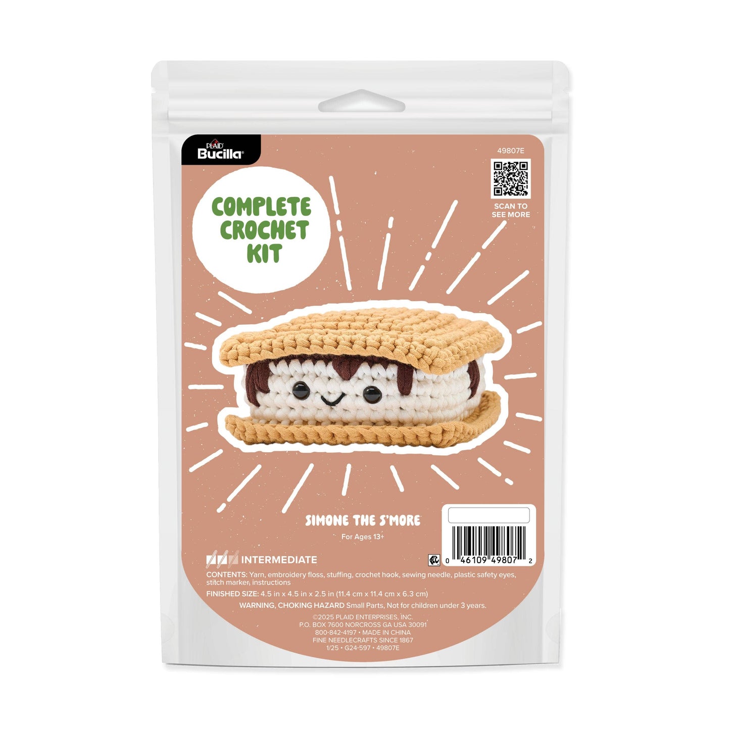 Bucilla Amigurumi Crochet Kit - Simone the S'more