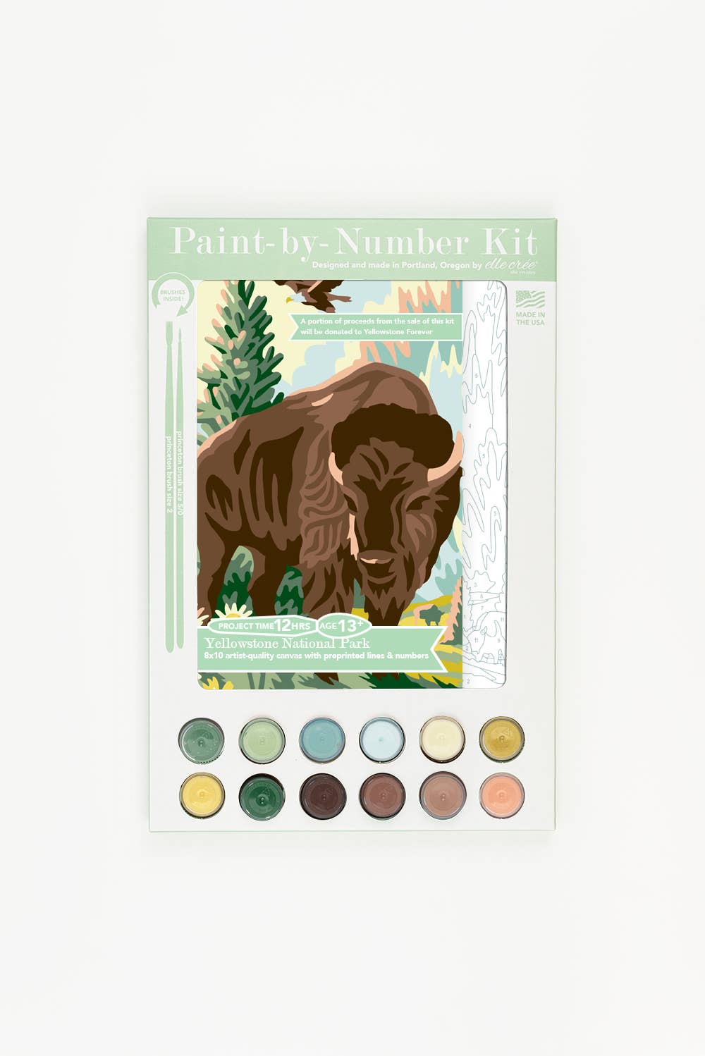 Yellowstone National Park Paint-by-Number Kit