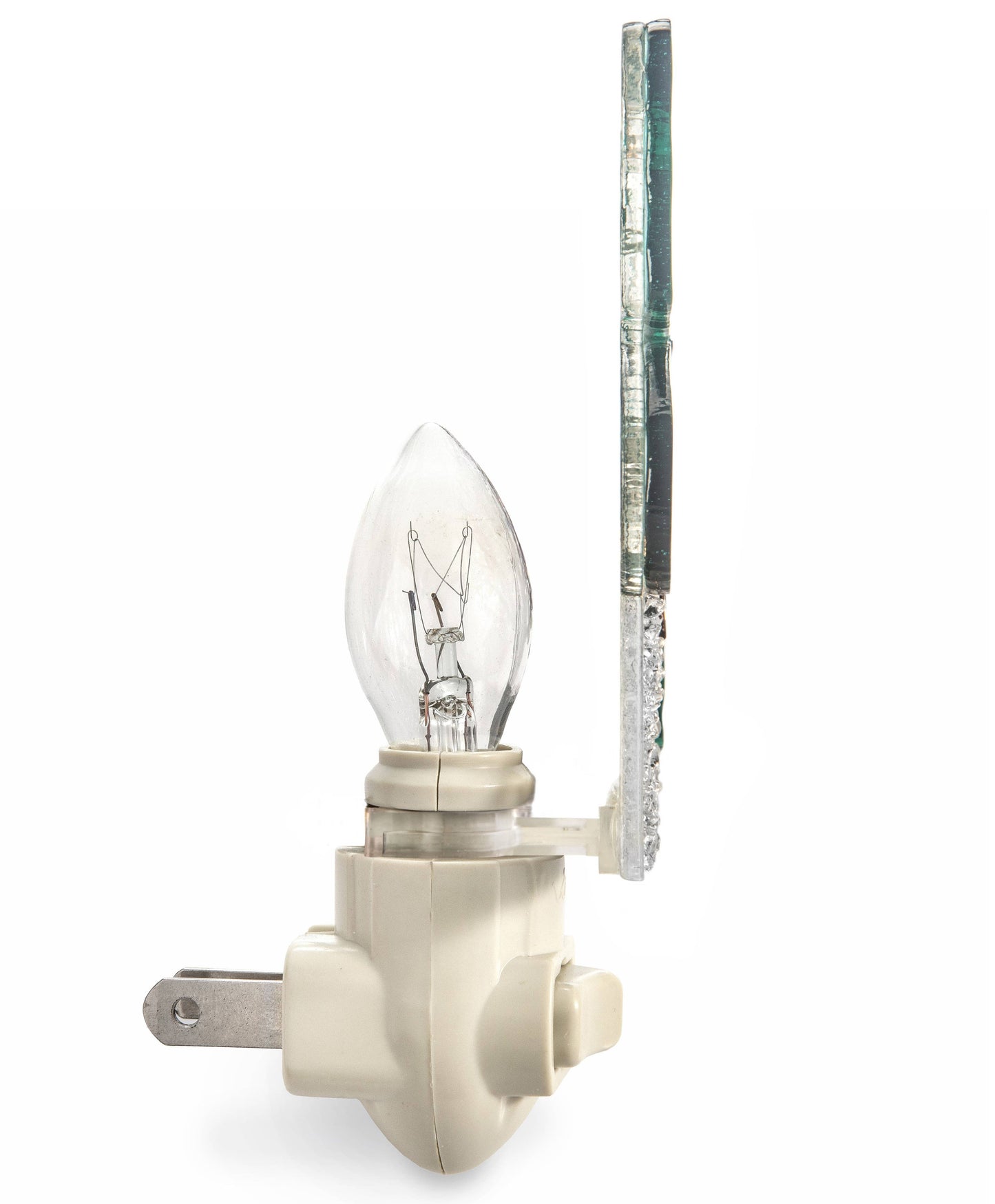 Ntl 219-1 Butterfly Night Light Aqua Mist - J Devlin Glass Art & Bert Anderson Collection