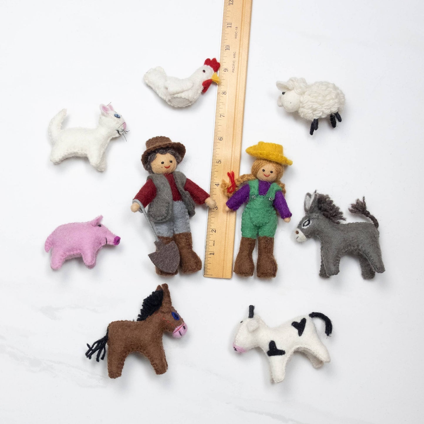 Finger Puppets - Red Barn Farmhouse Set - The Winding Road