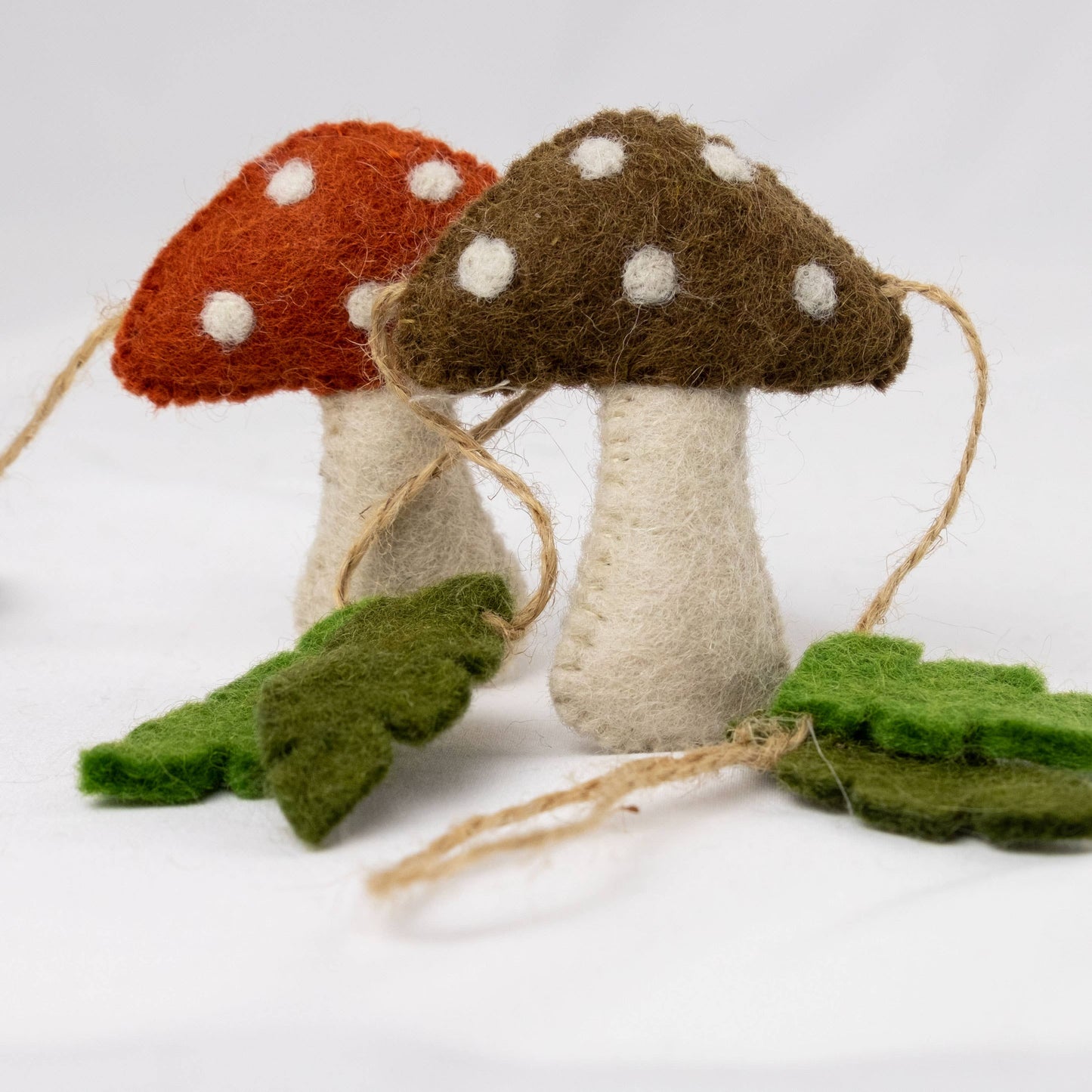 Garland - Felt Multicolor Spotted Mushroom - The Winding Road