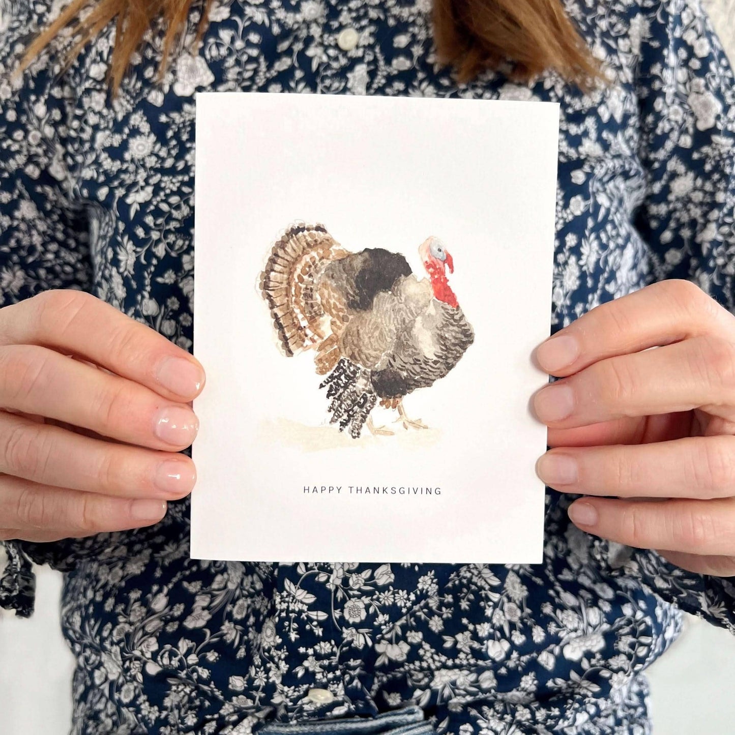 Thanksgiving turkey greeting card