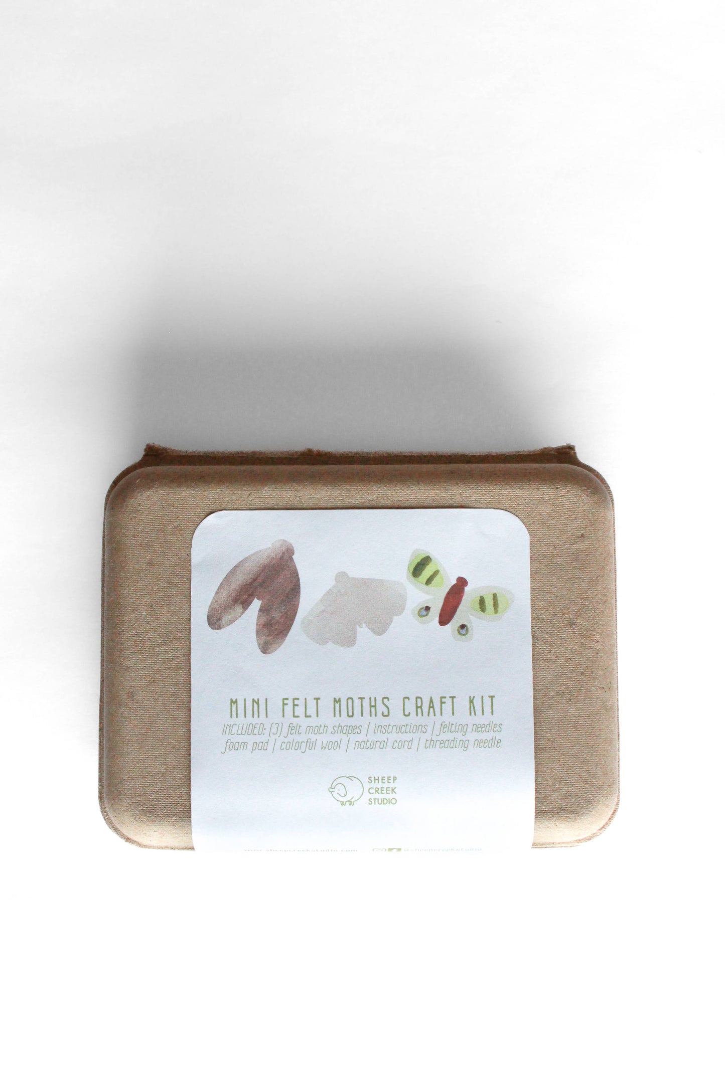 Mini Moth Felting Craft Kit - Sheep Creek Studio