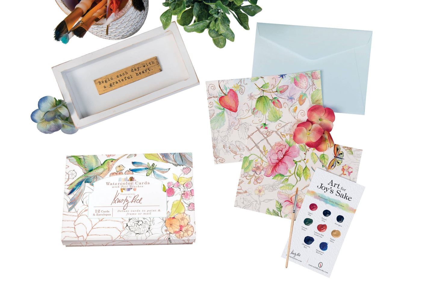 Watercolor Cards with Foil Touches - Schiffer Publishing