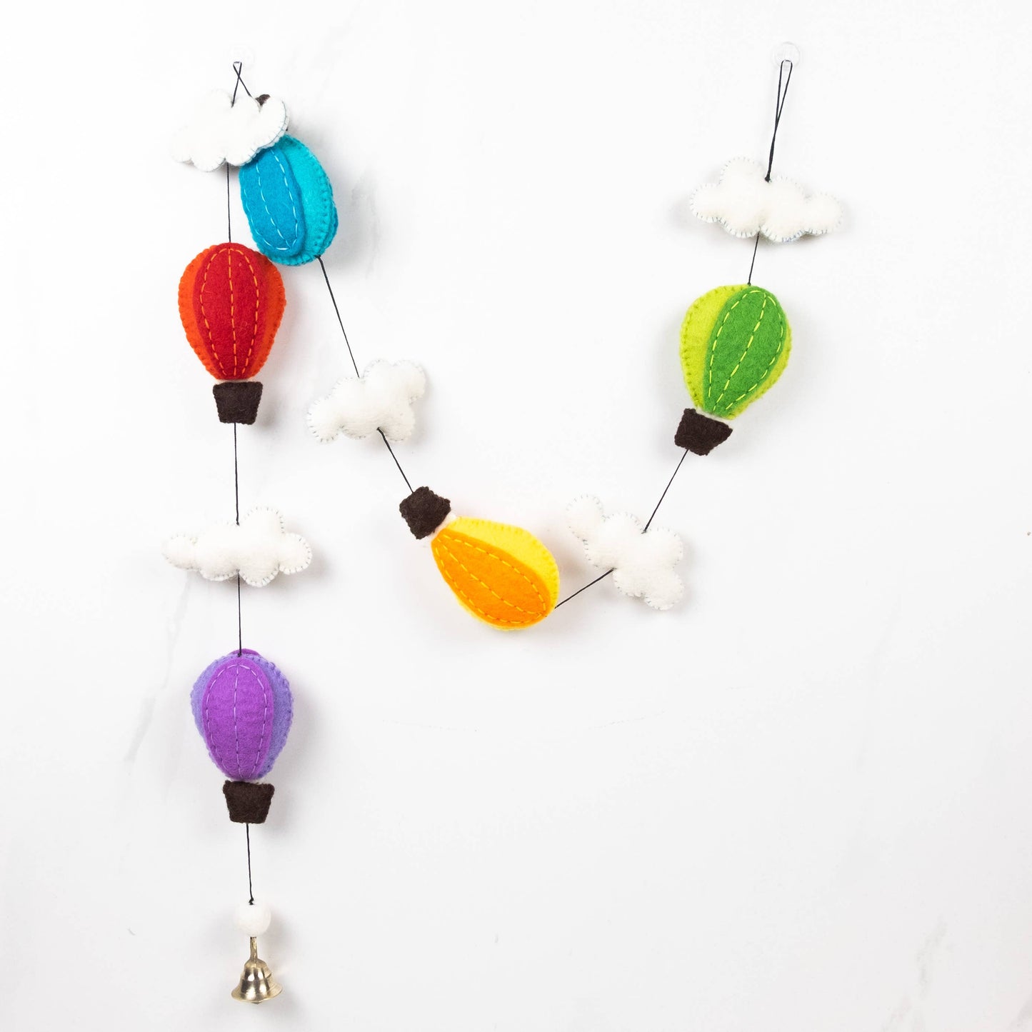 Garland - Felt Hot Air Balloon - The Winding Road