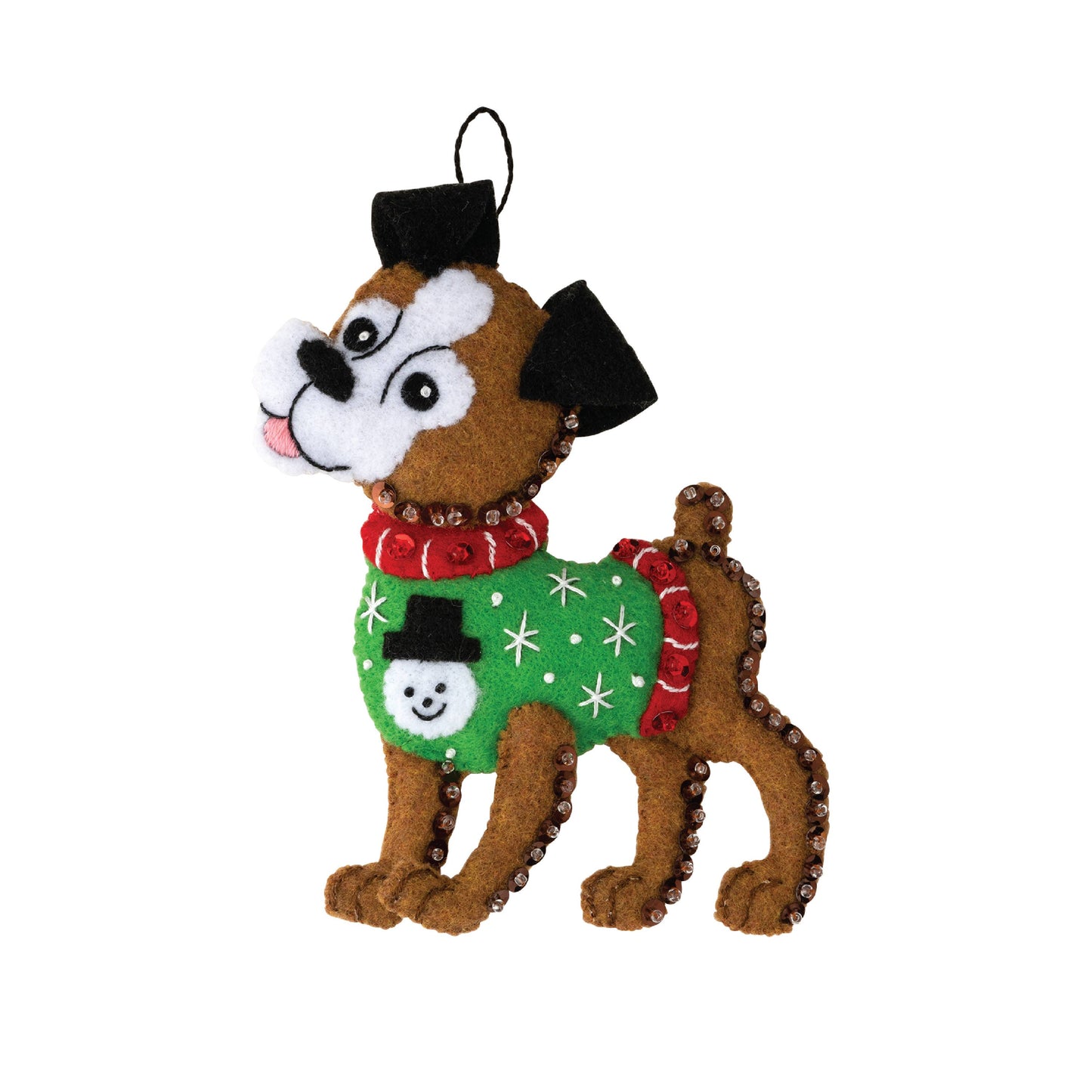 Bucilla Dogs in Ugly Sweaters Felt Ornament Kit Set of 6