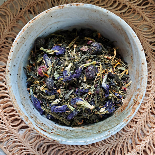 Blueberry Moon | Green Loose Leaf Tea: 2oz