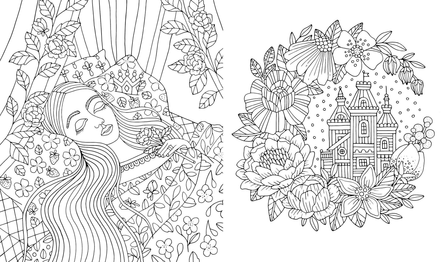 Fairy Tales & Folklore Coloring Book